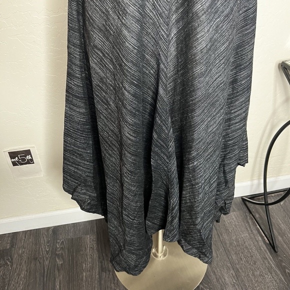 fever Linen-Blend Handkerchief Hem Midi Tank Dress Size M - Picture 3 of 10